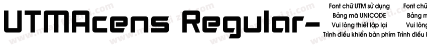 UTMAcens Regular字体转换